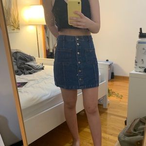 [NWOT] Button Down Denim Skirt